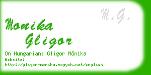 monika gligor business card