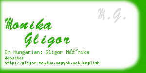 monika gligor business card